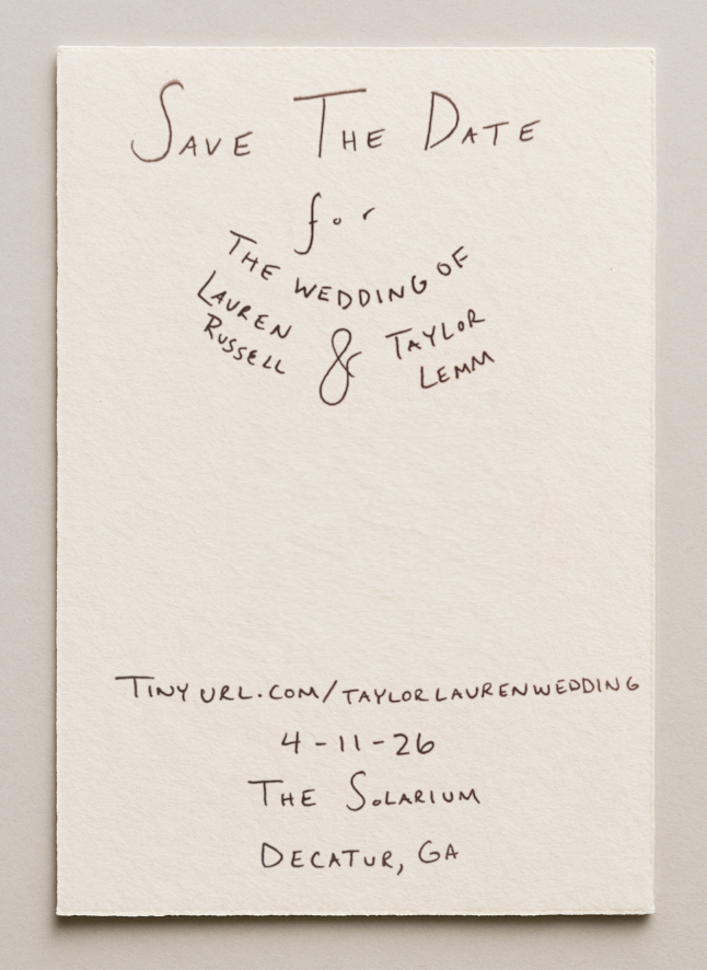 Save the Date Landing